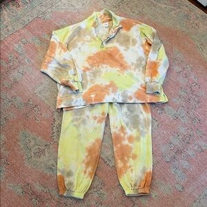 Lou & Grey Colorful Tie-Dye Jogger Set